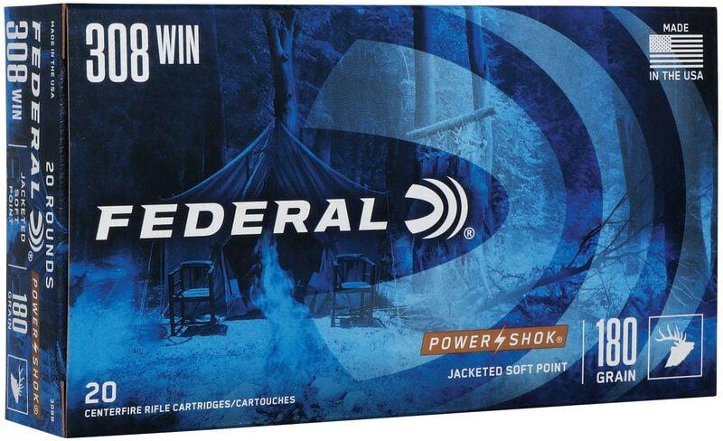 Power-Shok Rifle 308 Win 180 Grain JSP