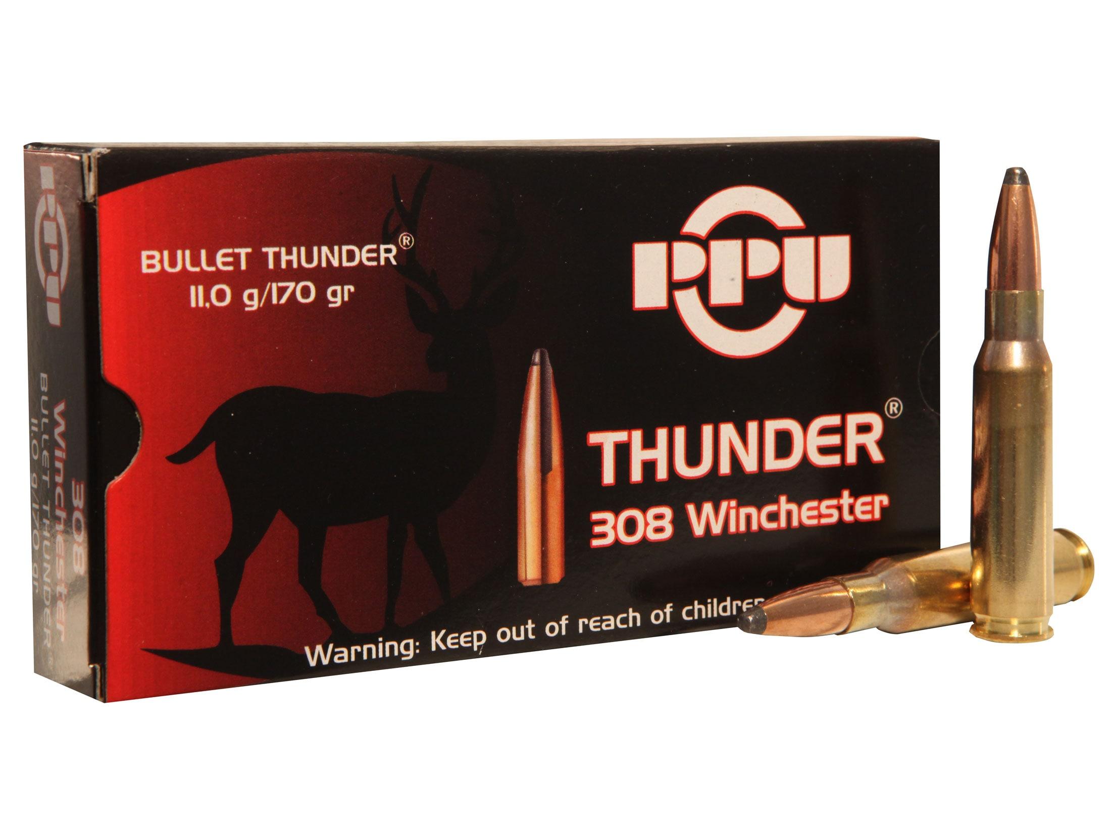 PPU GROM .308 Winchester 170gr (Hunting)