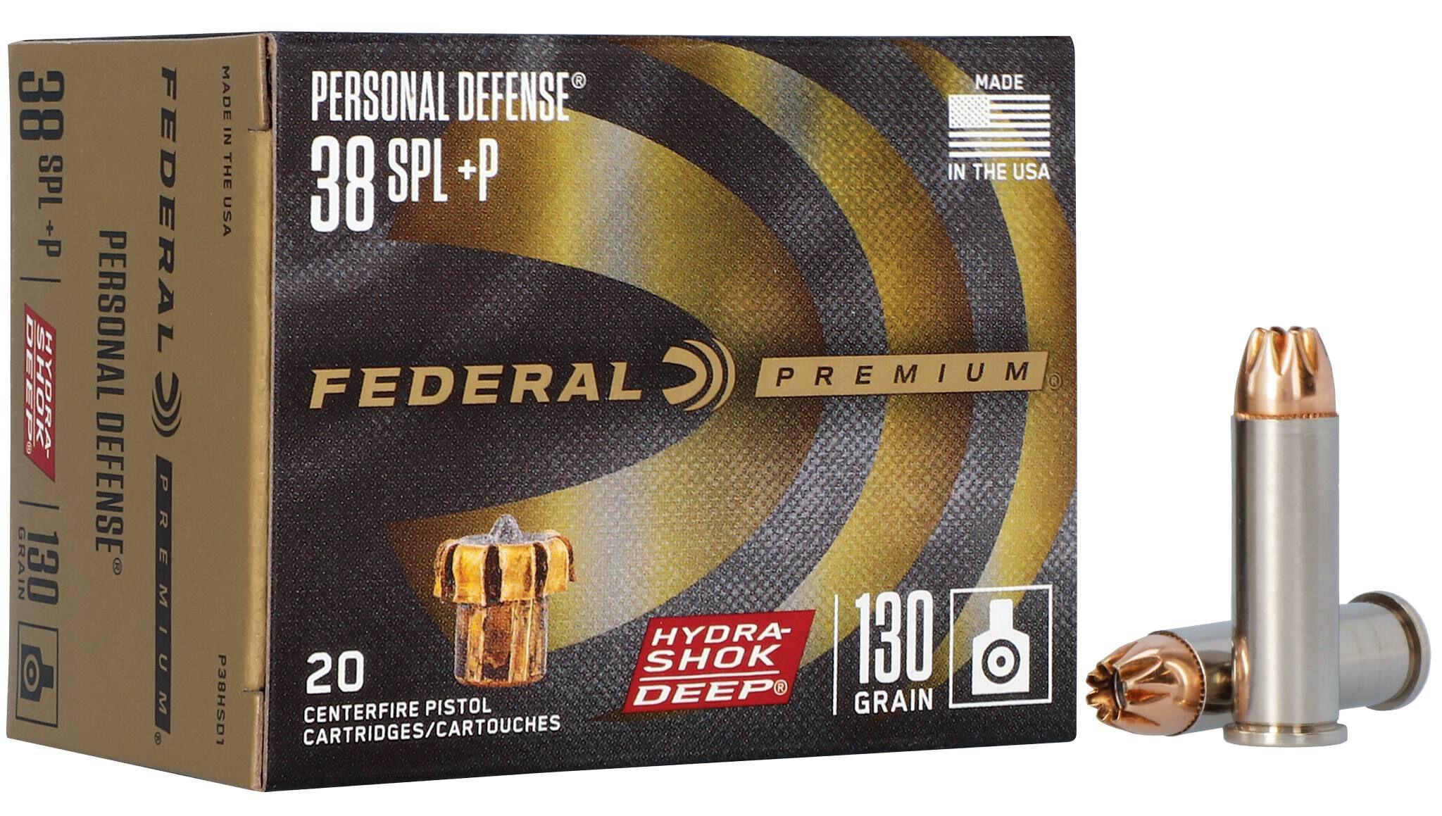 Federal Personal Defense Hydra-Shok Deep 38 Special +P 130gr