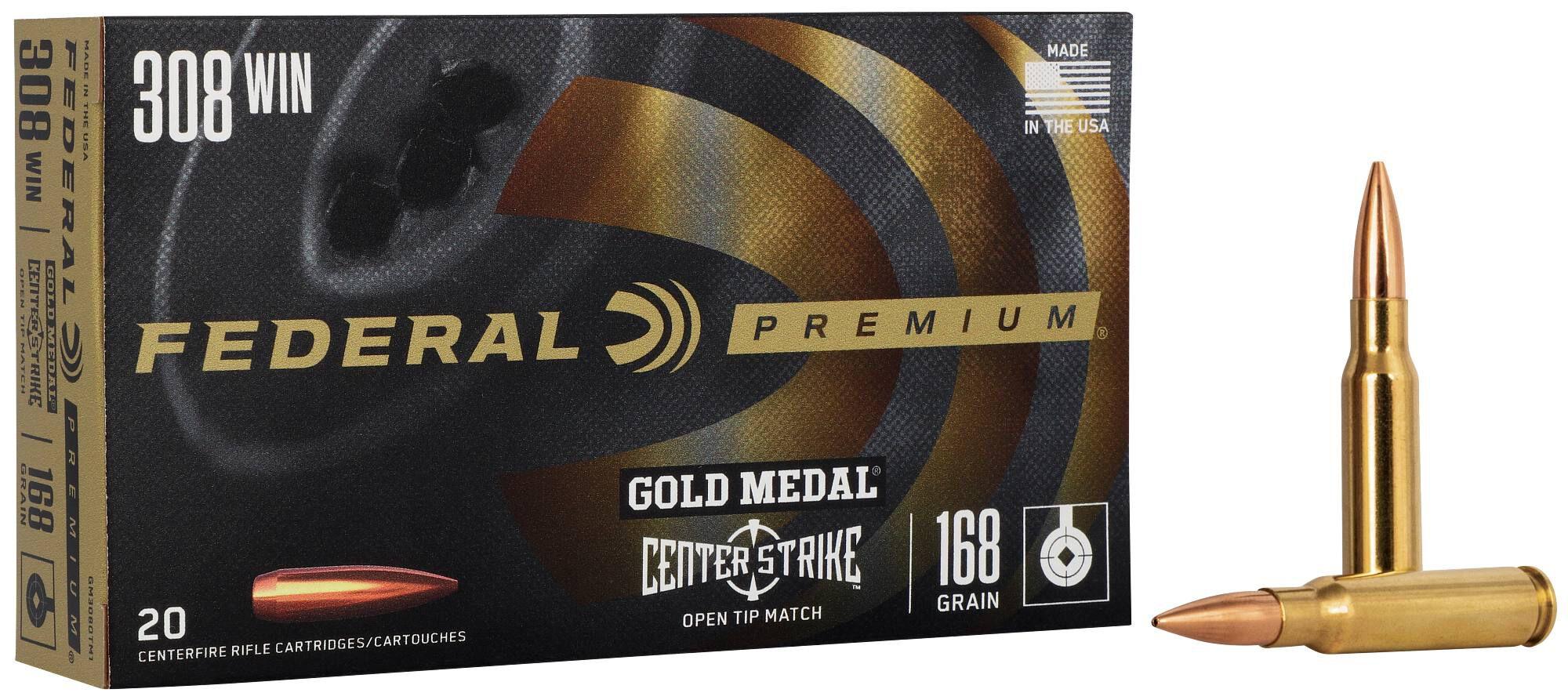 Gold Medal CenterStrike 308 Win 168gr OTM