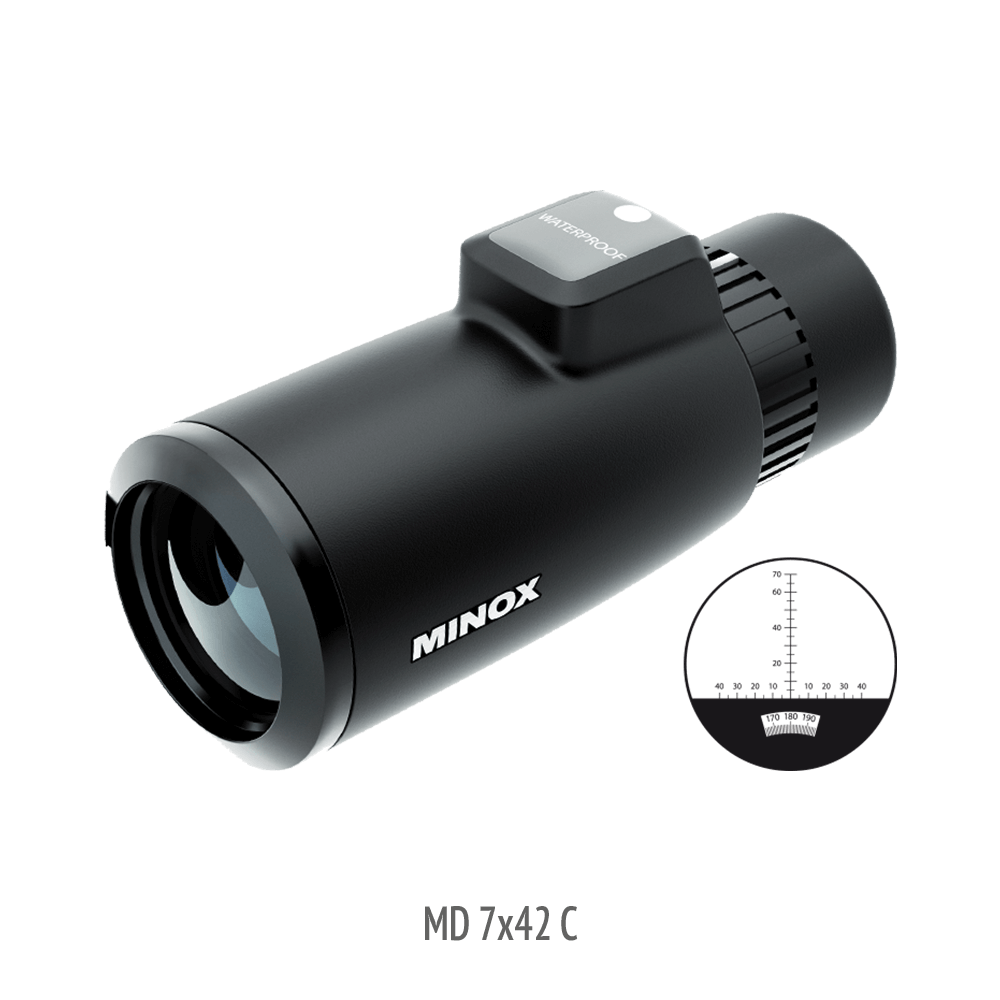 Monokular 7x42 C schwarz