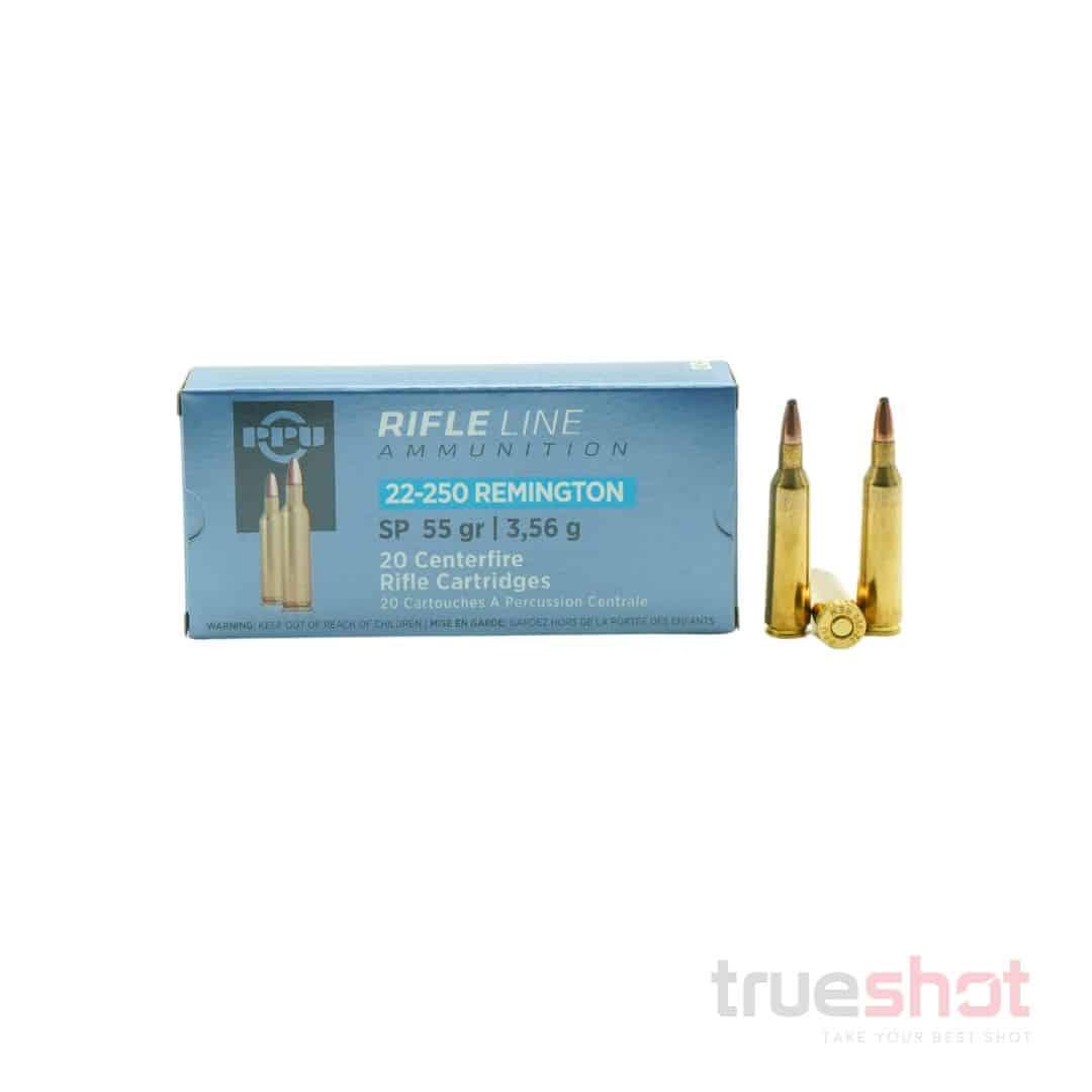 PPU .22-250 Remington 55gr SP