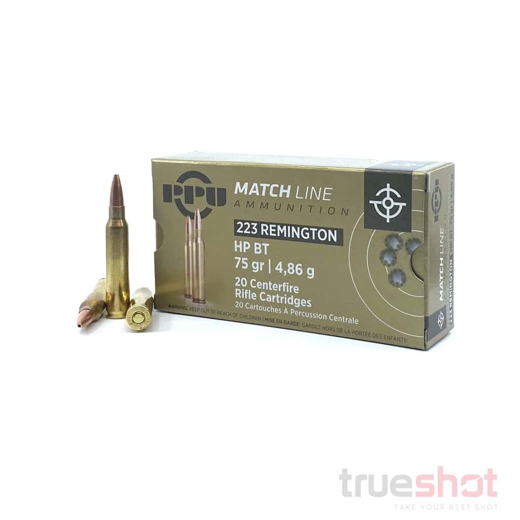 PPU .223 Remington 75gr HPBT Match