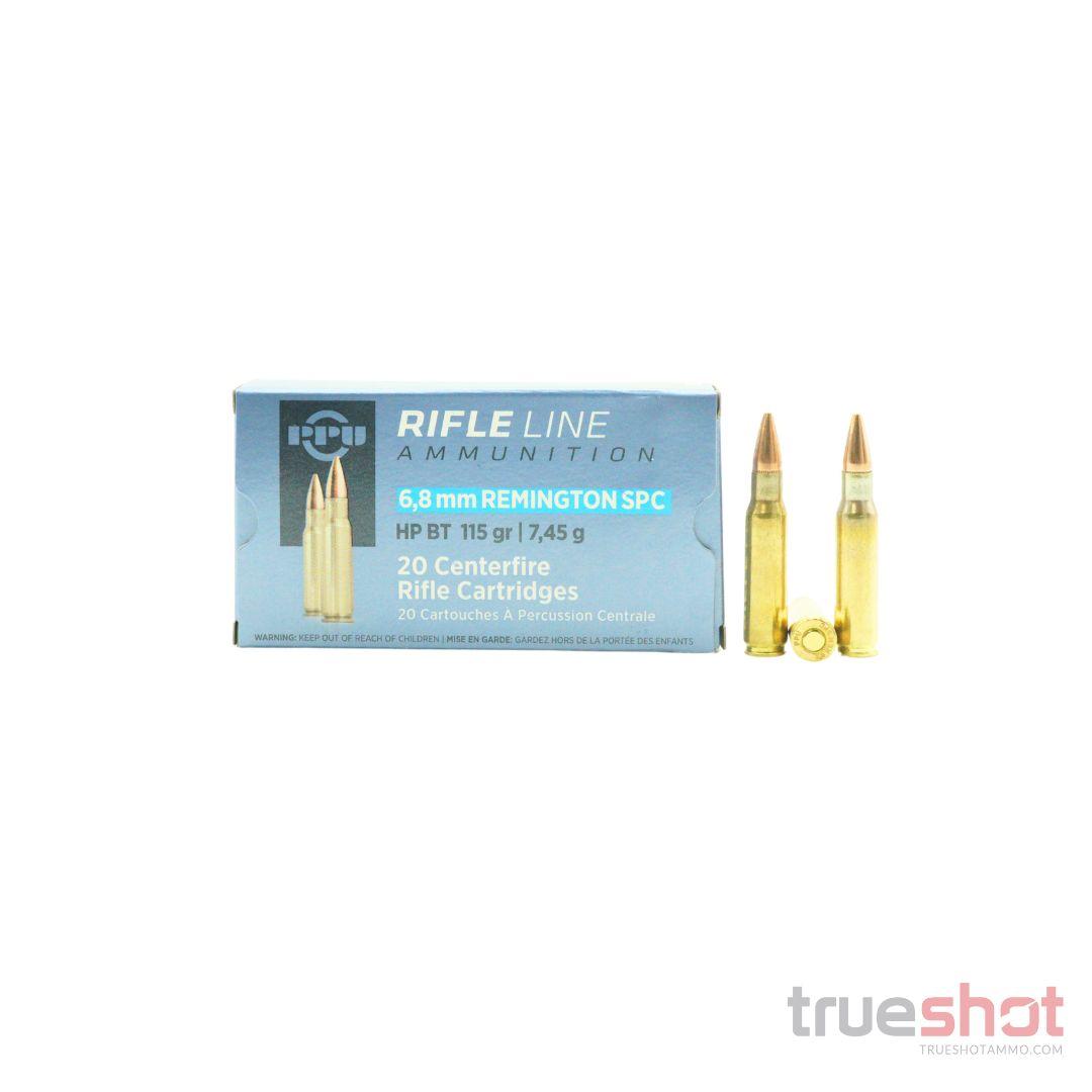 PPU 6.8mm Remington SPC 115gr HPBT