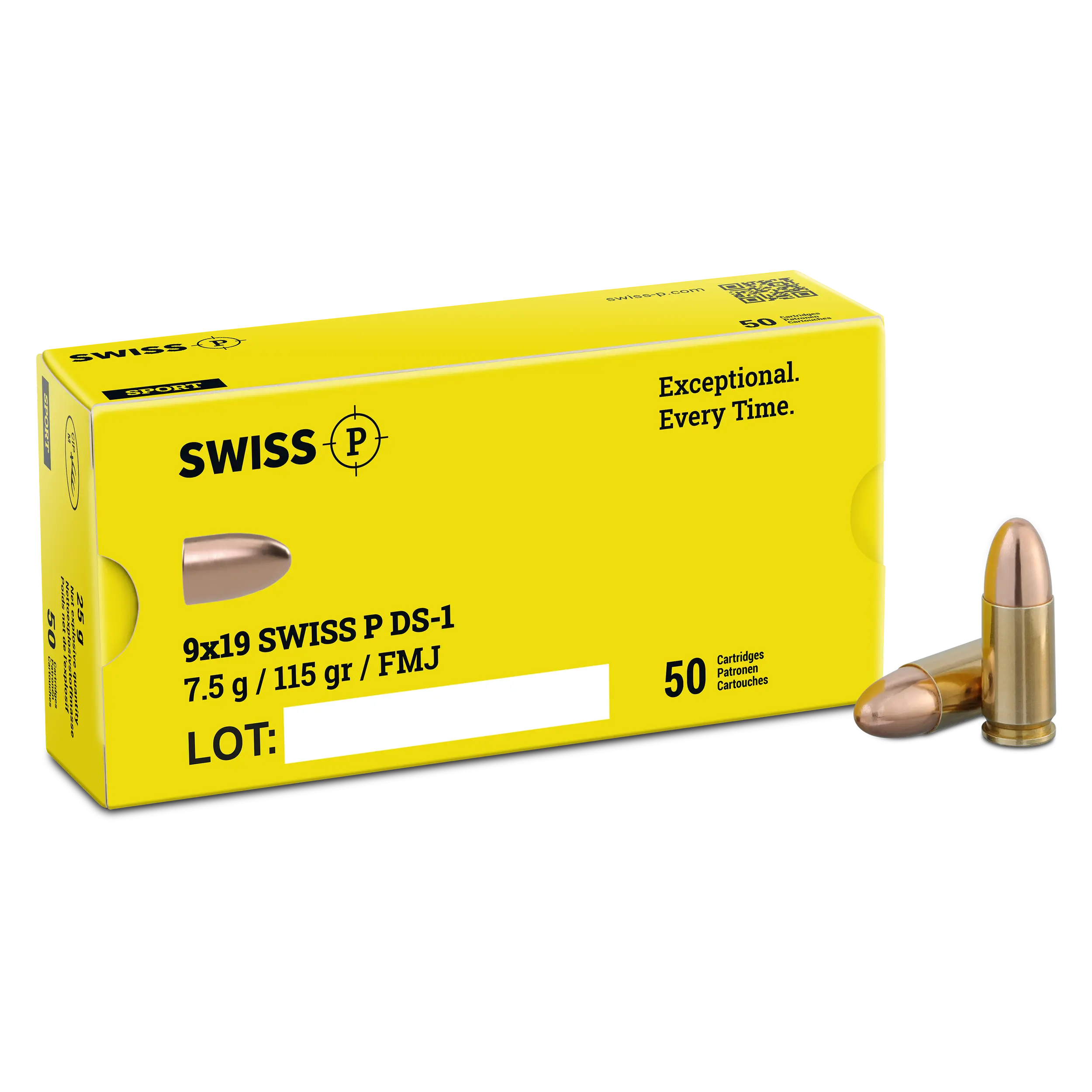 9x19 SWISS P DS-1 7.5 g / 115 gr (Sport)