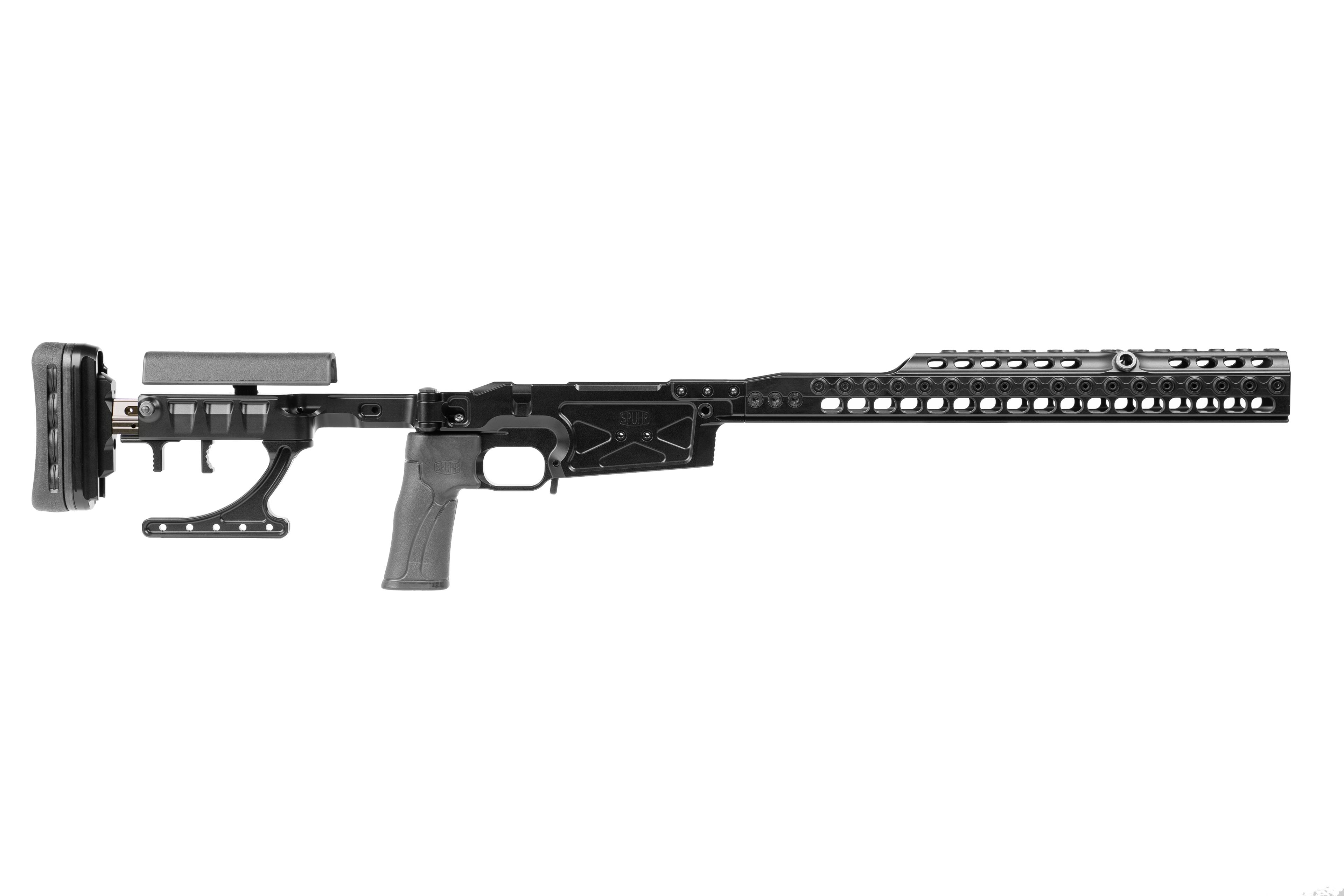 Spuhr SICS Chassis Remington 700 SA, Black, 16"