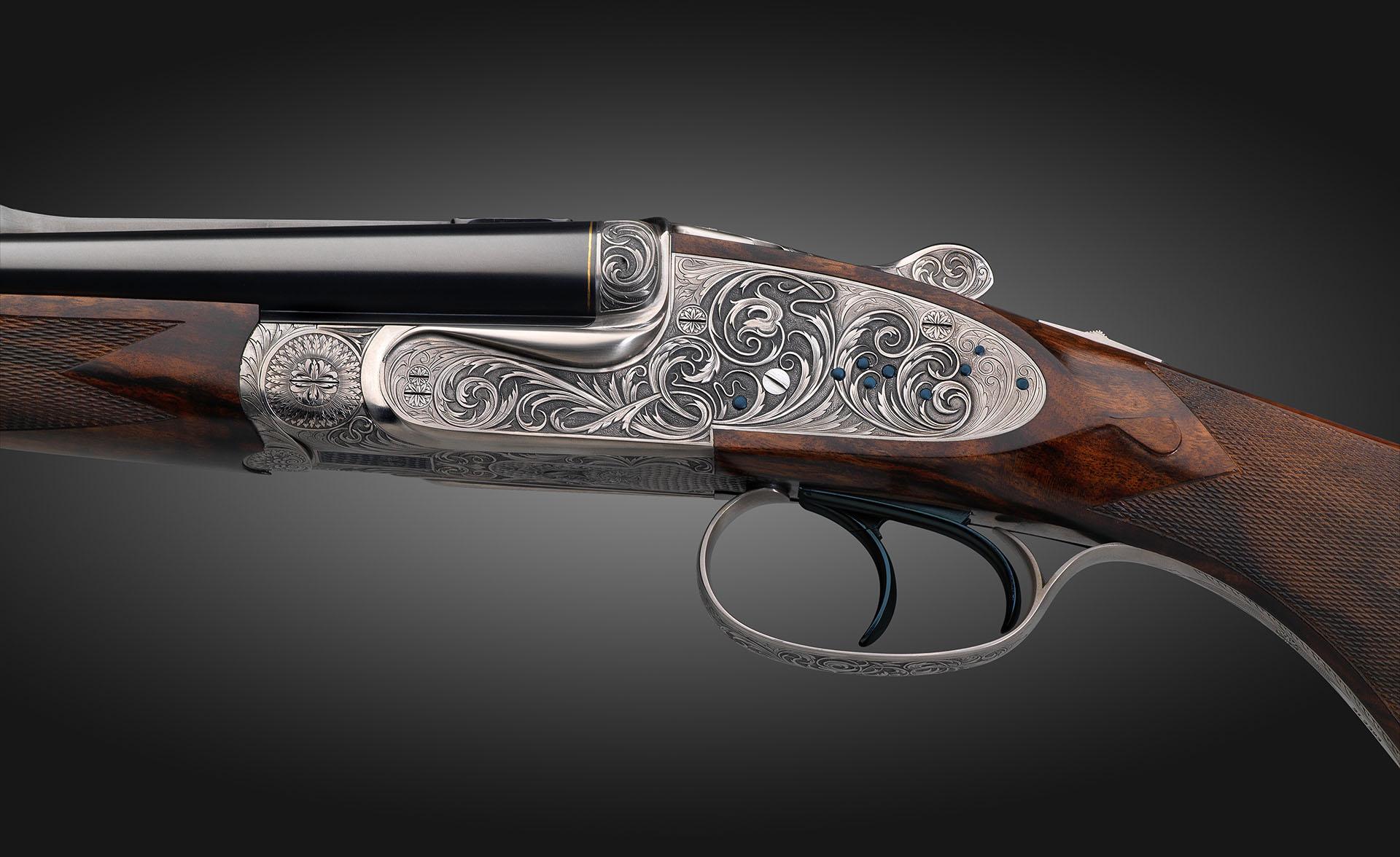 Fanzoj Sidelock Double Barrel Rifle .375 H&H Magnum