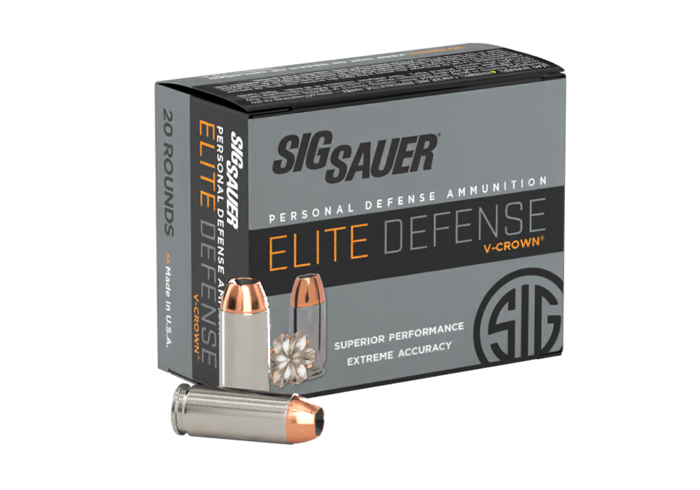 SIG SAUER Elite Performance 10mm 180gr V-Crown JHP