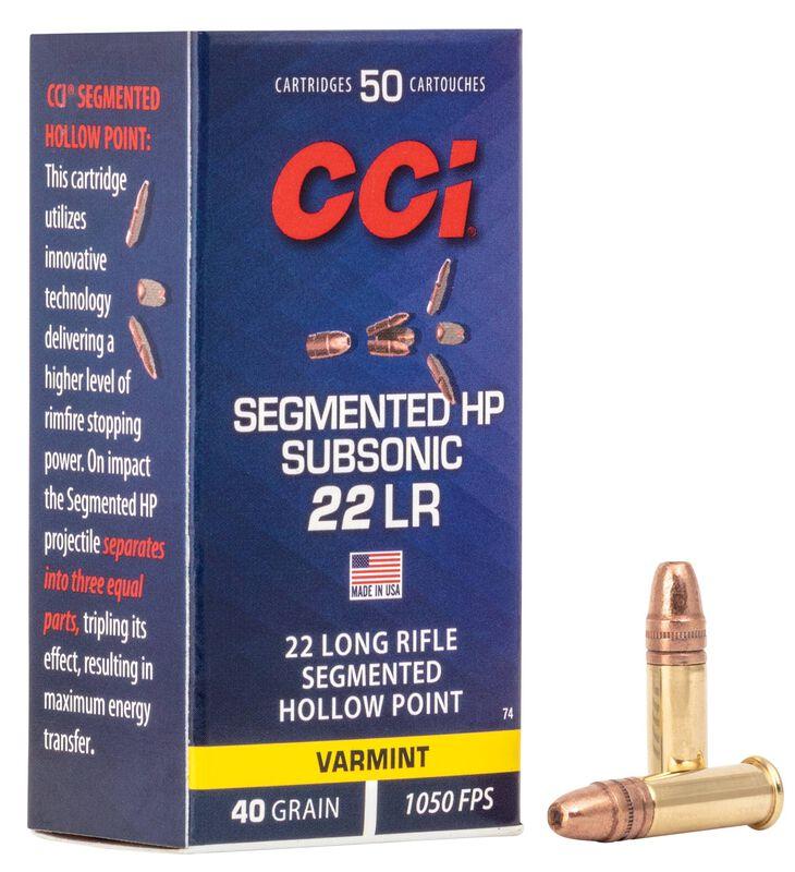 CCI Segmented Hollow Point .22 l.r. 40 gr