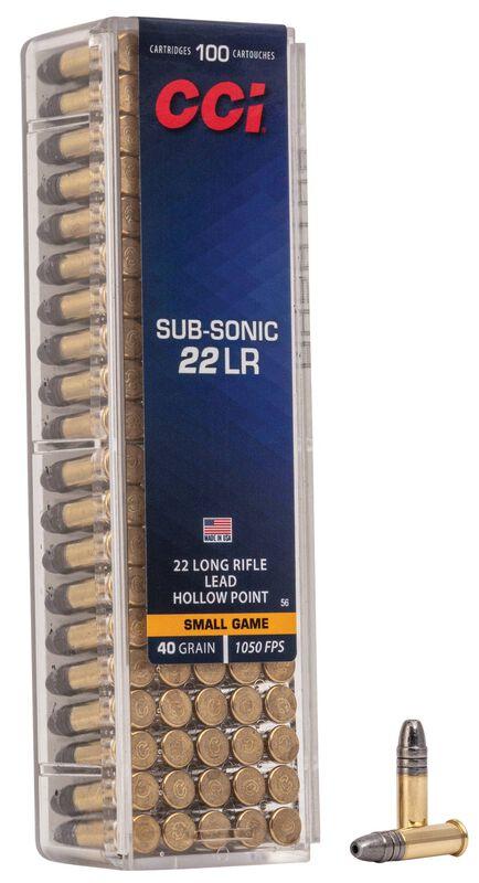 CCI Sub-Sonic HP .22 l.r. 40 gr LHP