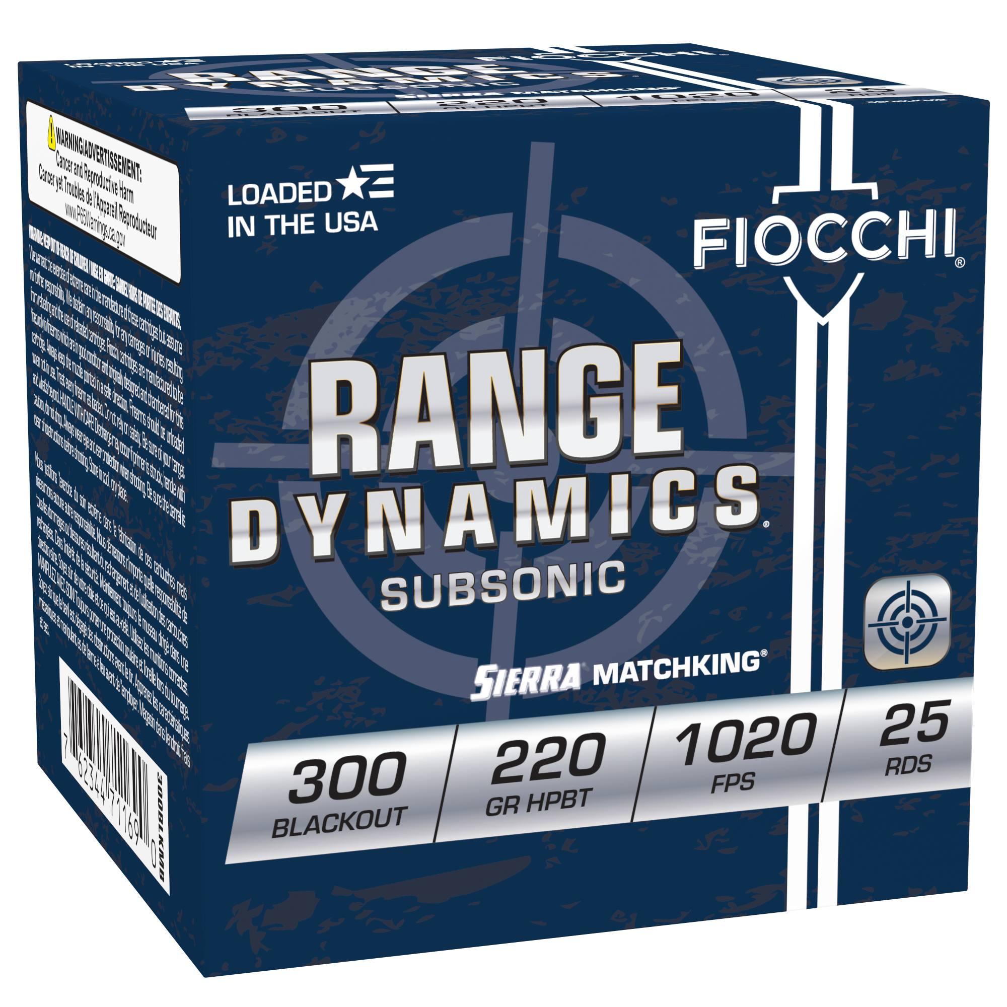 Range Dynamics Rifle, 300 Blackout, 220 Grain Sierra MatchKing HPBT